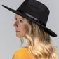 Urbanista - 100% Wool Leather Trim Panama Hat