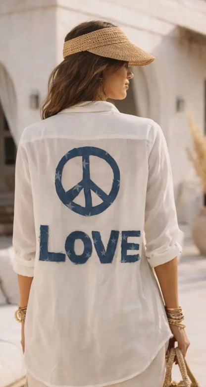 Peace and Love Tencel Shirt