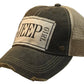 Vintage Life - Jeep Girl Distressed Trucker Cap
