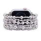Cape Diablo - Platinum Demure Stretch Apple Watch Strap