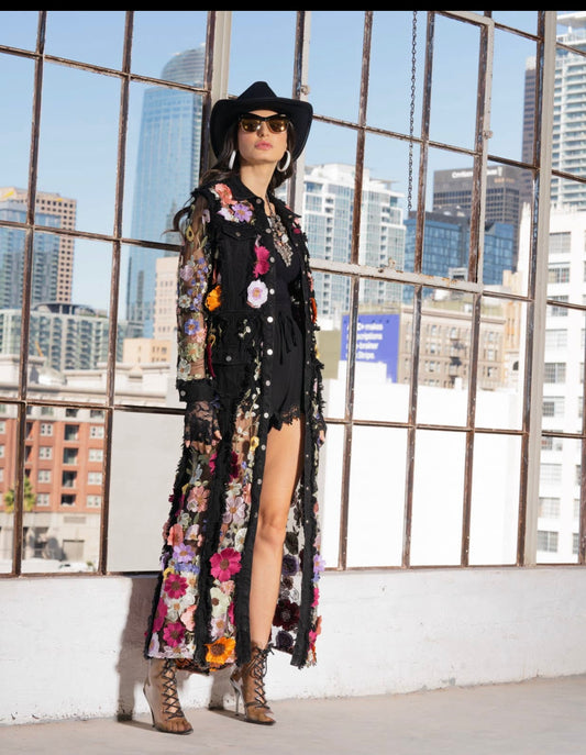 Adore Floral Lace Duster