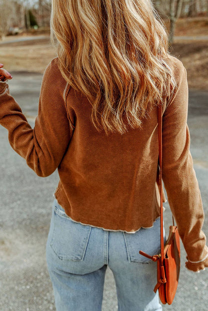 Lovesoft- Round Neck Long Sleeve T-Shirt