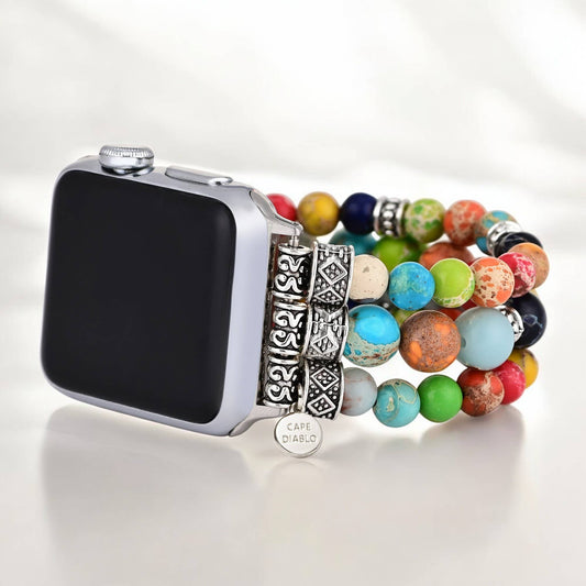 Cape Diablo - Vibrant Chakra Stretch Apple Watch Strap