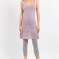 M.Rena - Reversible V-Scoop Tank Dress w/ Large Lace Hem