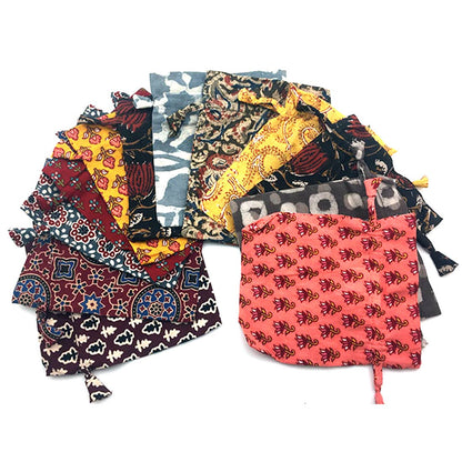 Anju Jewelry - 100% Cotton Drawstring Pouches - Set of 12