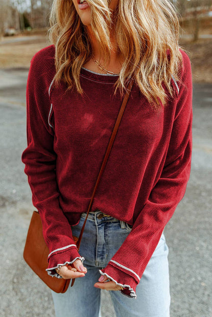 Lovesoft- Round Neck Long Sleeve T-Shirt