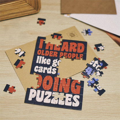 Questionables - Doing Puzzles Puzzle Card