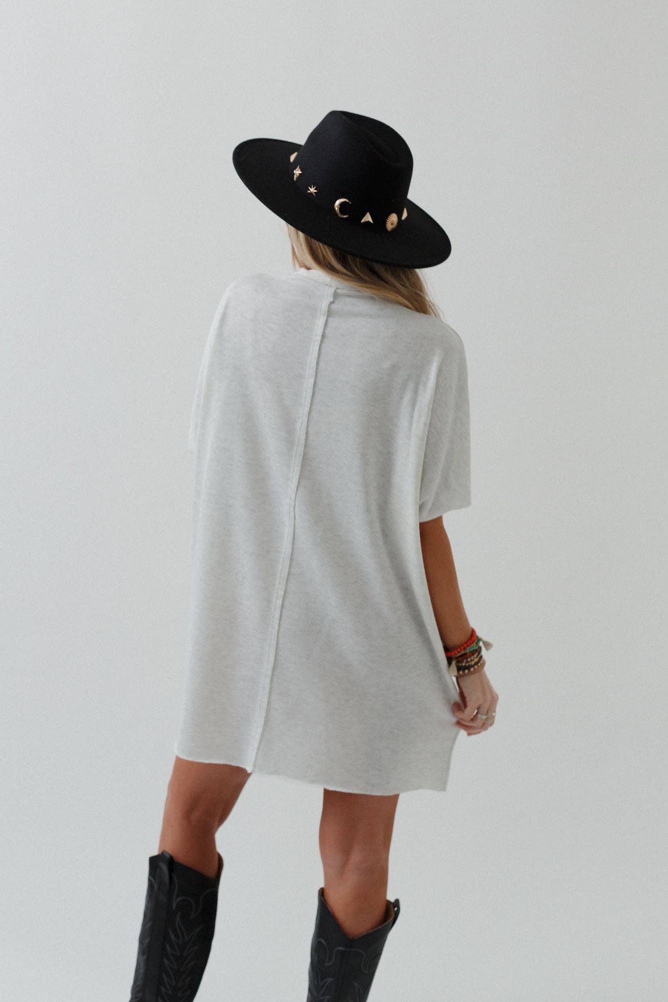 Three Bird Nest - Laid Back Luxe Dress - Light Heather Gray: XL