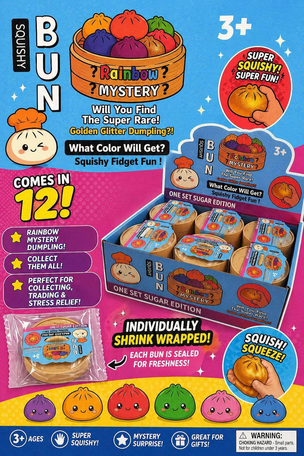 Gypsy Soul - Glitter Edition Dumpling Squishy – Viral Mystery Dumplings