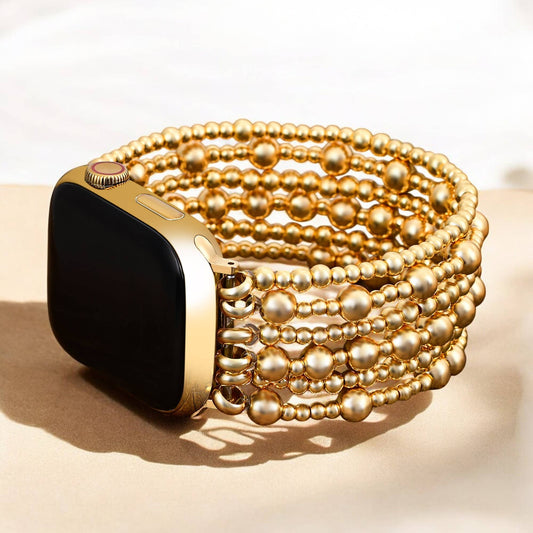 Cape Diablo - Golden Demure Stretch Apple Watch Strap