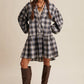 Listicle - Plaid Drop-Waist Mini Dress