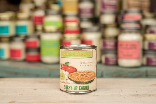 Surfs Up Candle - Apple Crumble Paint Can Candle - Vintage Collection