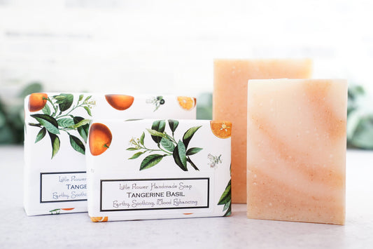 The Little Flower Soap Co - Tangerine Basil Handmade Soap