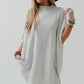 Three Bird Nest - Laid Back Luxe Dress - Light Heather Gray: XL