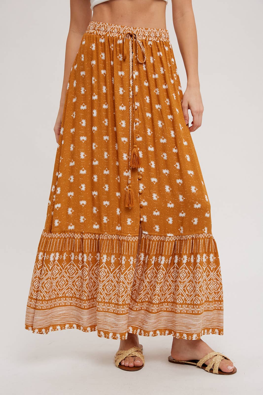 Bluivy - BOHO PRINT MAXI SKIRT