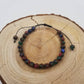 CHAKRA JEWELRY - 6mm Energy Natural Stone Beads Yoga Bracelet: Blue Agate