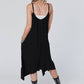 Three Bird Nest - Ellie Ruffle Midi Dress - Black: