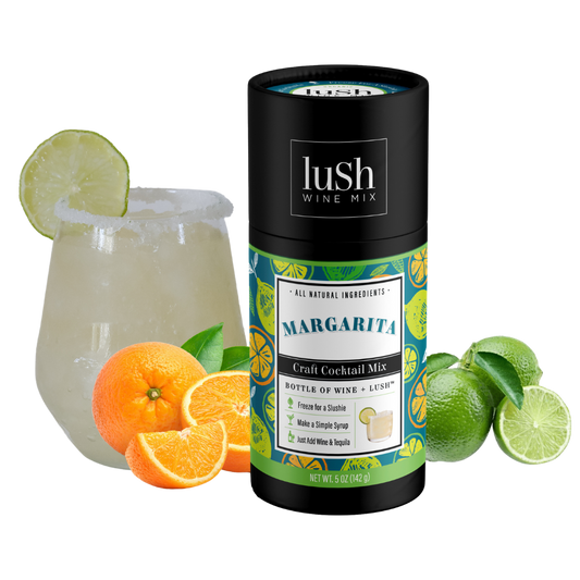 Lush Wine Mix - Margarita Canisters - 8+ Organic Cocktail & Mocktail Mix