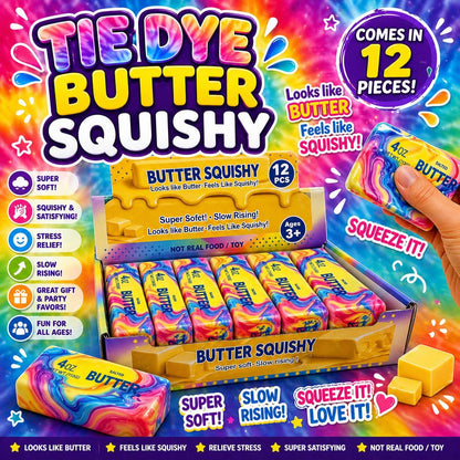Gypsy Soul - Tie Dye Butter Squishy – Viral “Looks Like Butter” Stress