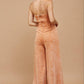 WISTERIA LANE - BOHO MINERAL WASH WIDE LEG DENIM JUMPSUIT