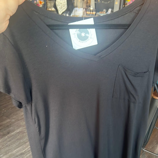 Simple black tee