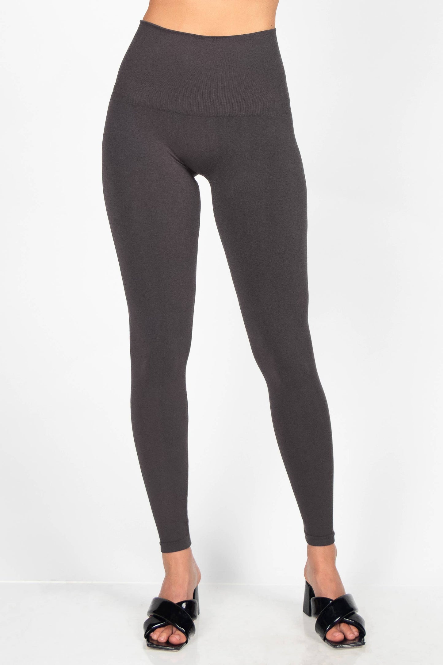 M.Rena - The Tummy Tuck Legging: Full Length / Plus Size / Black