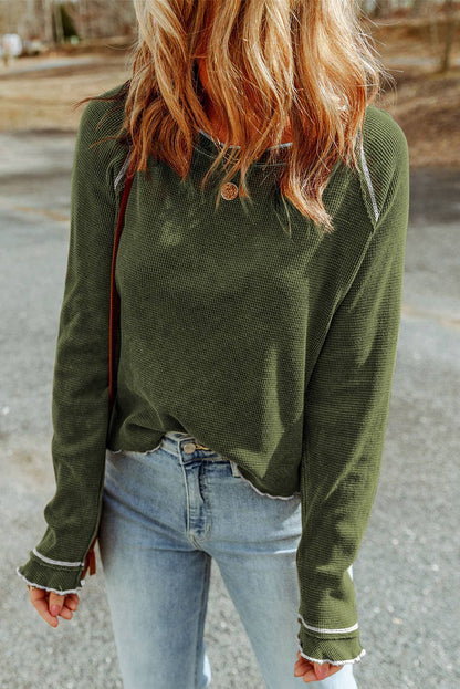 Lovesoft- Round Neck Long Sleeve T-Shirt