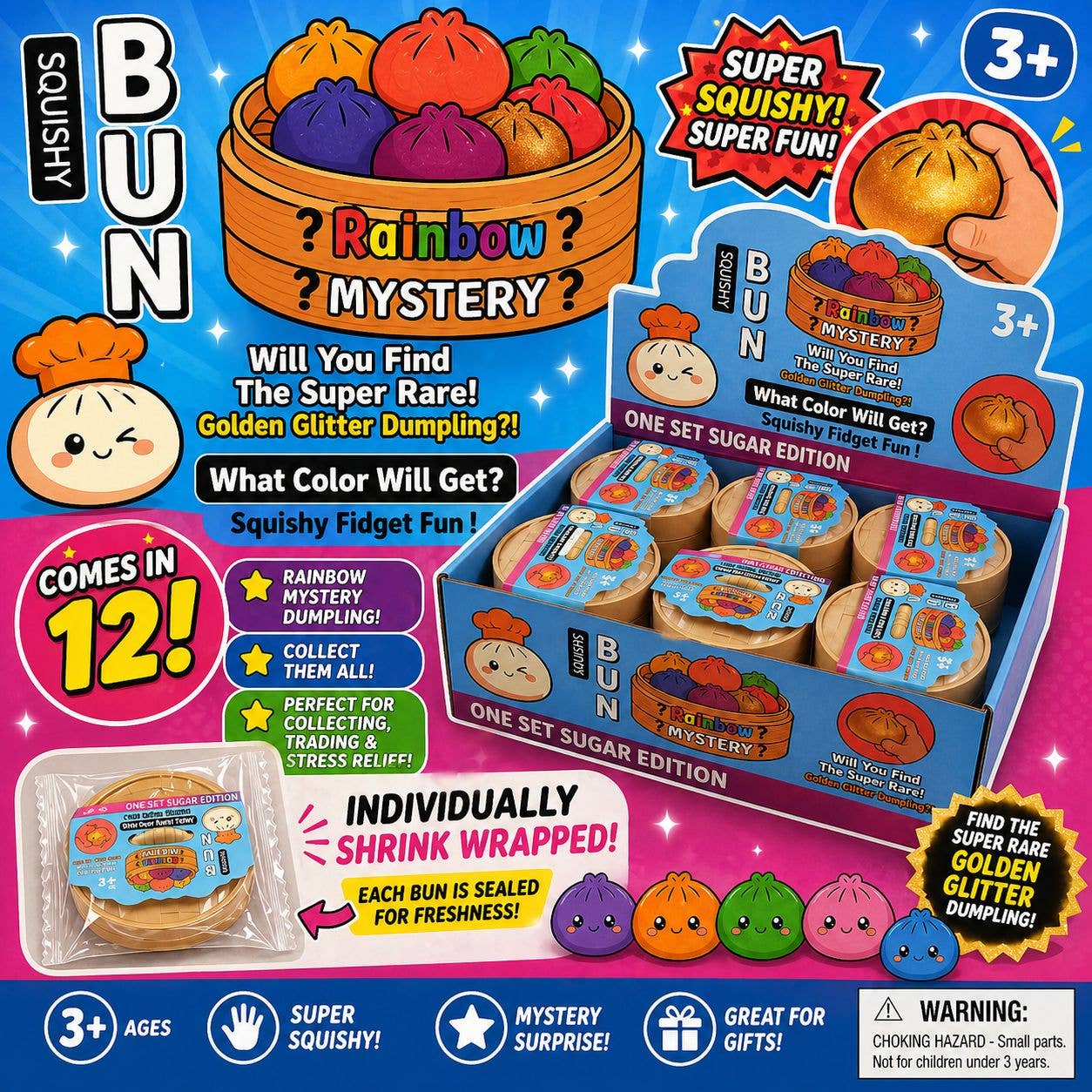 Gypsy Soul - Glitter Edition Dumpling Squishy – Viral Mystery Dumplings