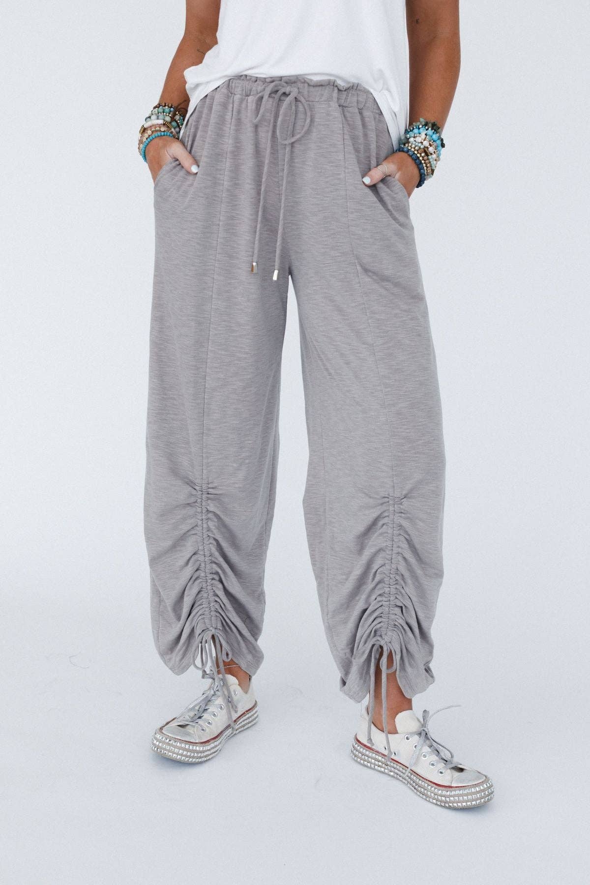 Three Bird Nest - Solie Cinched Pants - Brown