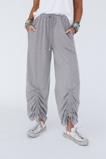 Three Bird Nest - Solie Cinched Pants - Brown