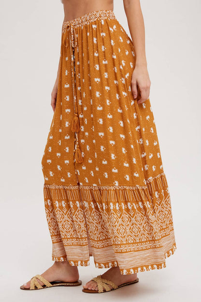 Bluivy - BOHO PRINT MAXI SKIRT