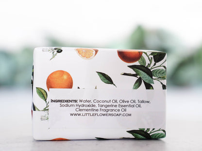The Little Flower Soap Co - Tangerine Basil Handmade Soap