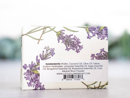 The Little Flower Soap Co - Oatmeal Lavender Sage Handmade Soap