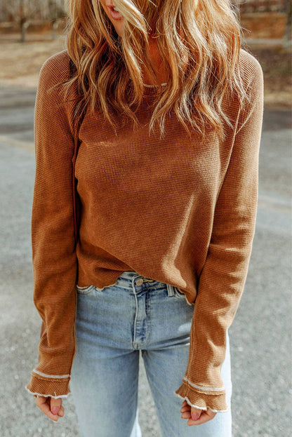 Lovesoft- Round Neck Long Sleeve T-Shirt