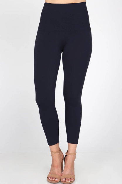M.Rena - The Tummy Tuck Legging: Full Length / Plus Size / Black