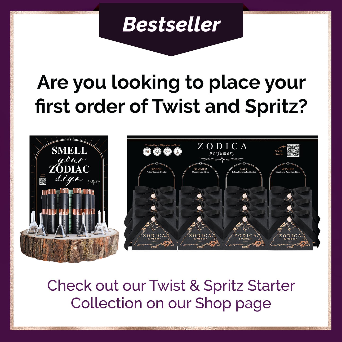 Zodica Perfumery - Zodiac Perfume Twist & Spritz Travel Spray Gift Set 8ml: Cancer