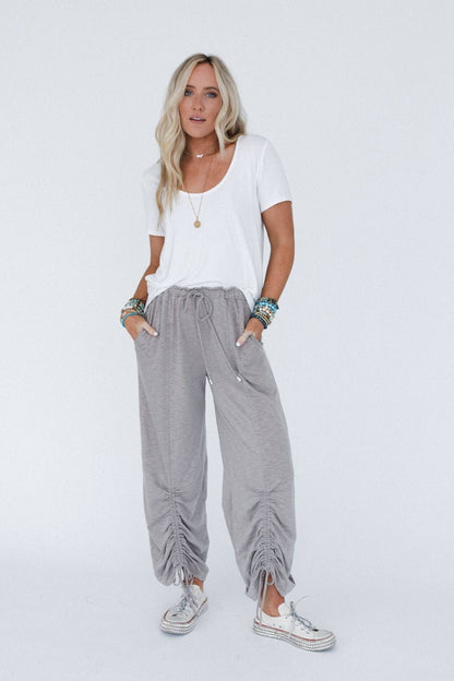 Three Bird Nest - Solie Cinched Pants - Brown