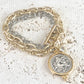 VB&CO Designs Handmade Jewelry - Coin triple bracelet Greek horse coin boutique salon