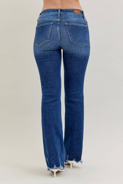 Judy Blue Jeans Non-Distressed Hem Bootcut