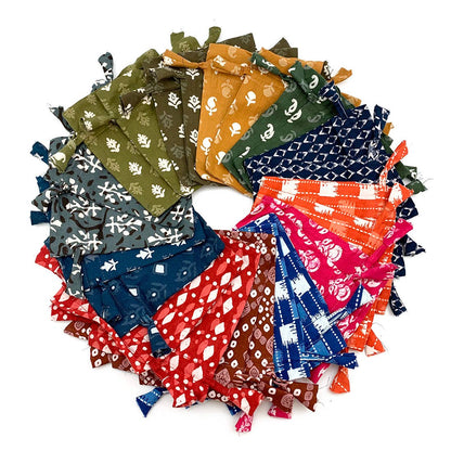 Anju Jewelry - 100% Cotton Drawstring Pouches - Set of 12
