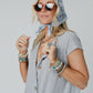 Love Full Paisley Bandana- Blue