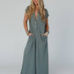 Three Bird Nest - Davina Wide Leg Jumpsuit - Light Olive