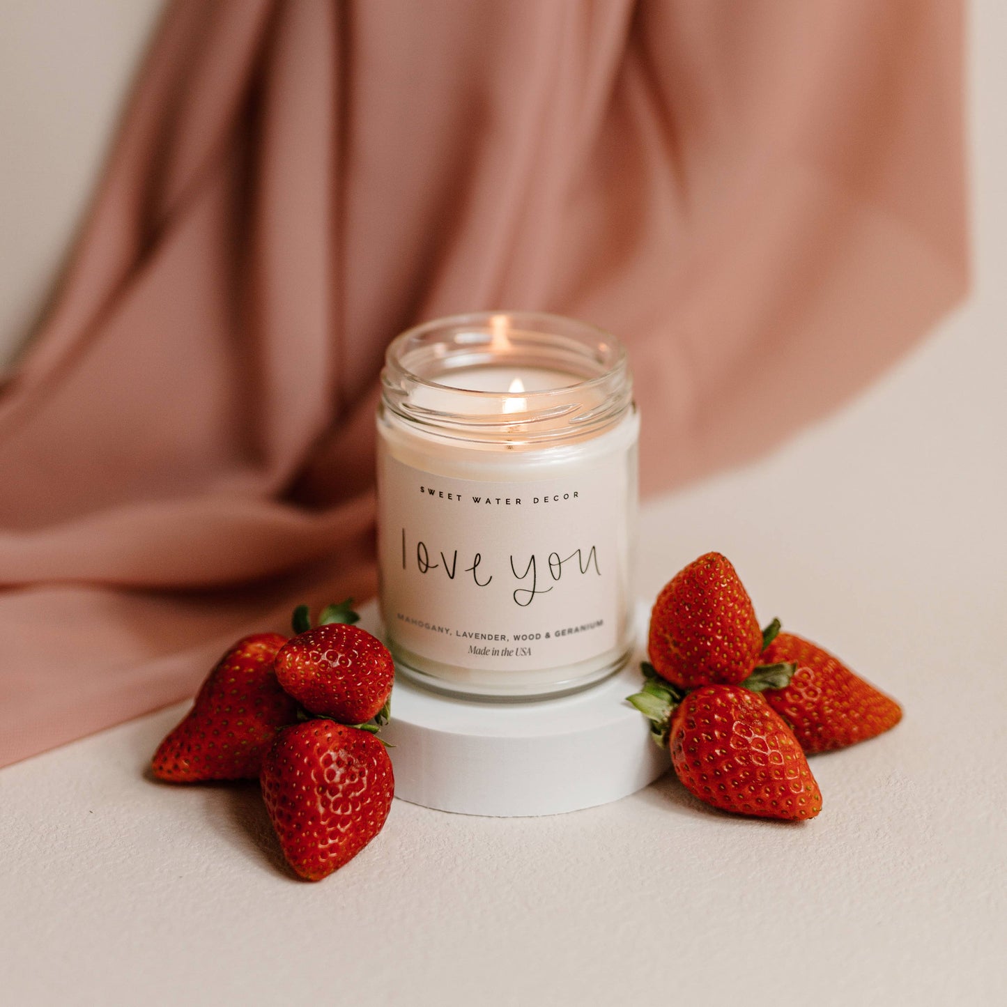 Sweet Water Decor - Love You 9 oz Soy Candle - Wedding Gifts & Decor