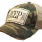 Vintage Life - Jeep Girl Distressed Trucker Cap