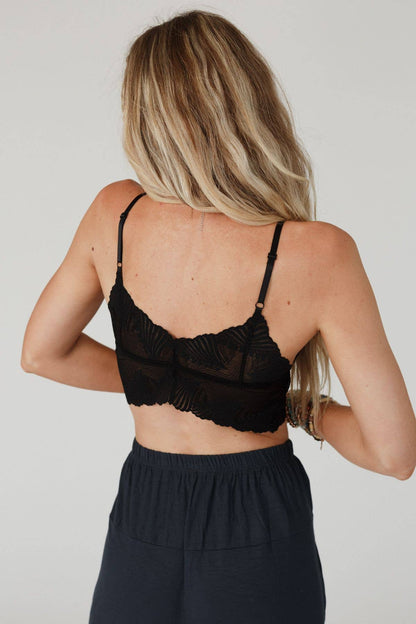 Three Bird Nest - Butterfly Beauty Bralette - Black: S / Black