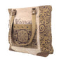 Clea Ray Canvas Bags & Clothing - Vintage Flower With Large Front Pocket Canvas Tote