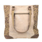 Clea Ray Canvas Bags & Clothing - Vintage Flower With Large Front Pocket Canvas Tote