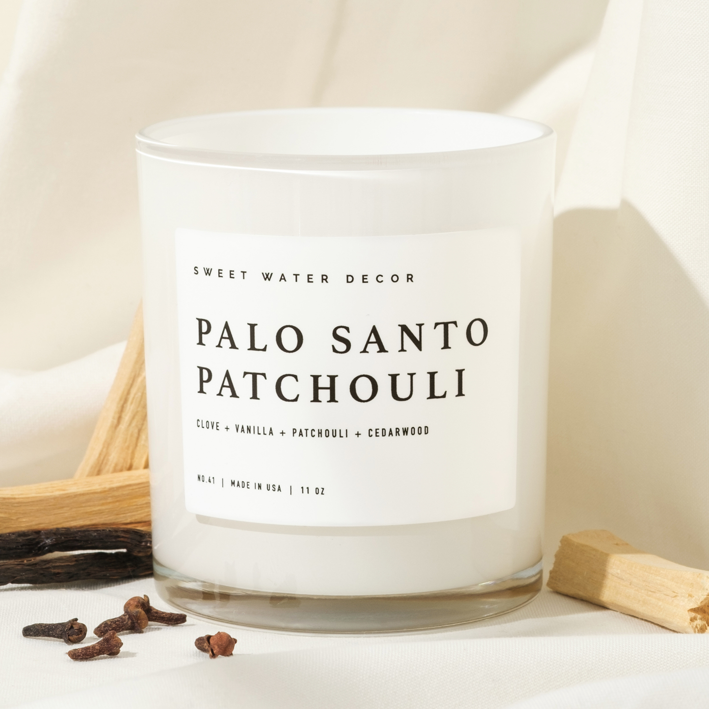 Sweet Water Decor - Palo Santo Patchouli 11 oz Soy Candle - Home Decor & Gifts