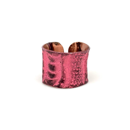 Anju Jewelry - Copper Patina Ring - Coral Waves