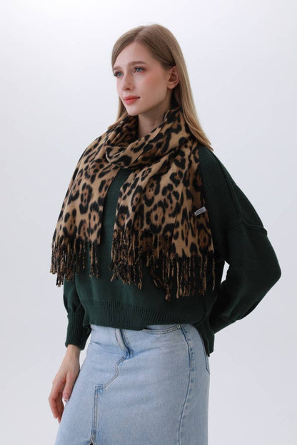 Leto Accessories - Iconic Leopard Scarf: Never Goes Out of Style